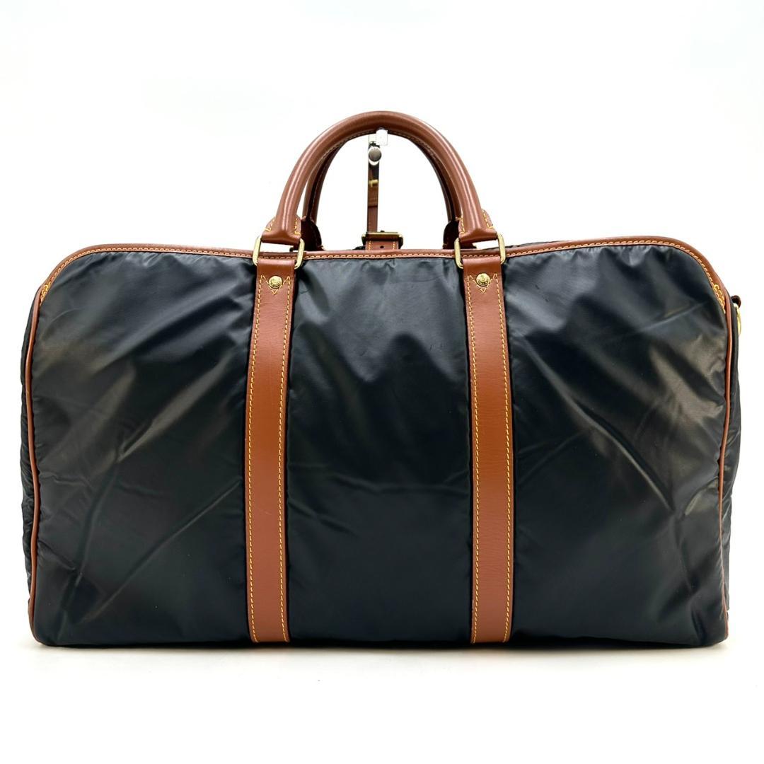 ハンティングワールド 2way仕様 ボストンバッグ 旅行用バッグ 大容量 濃紺