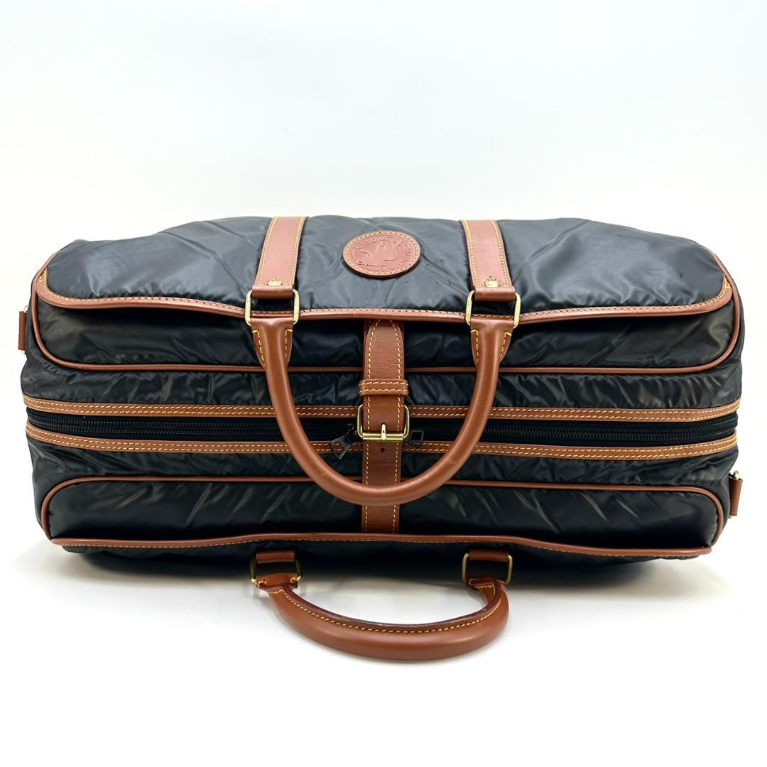 ハンティングワールド 2way仕様 ボストンバッグ 旅行用バッグ 大容量 濃紺