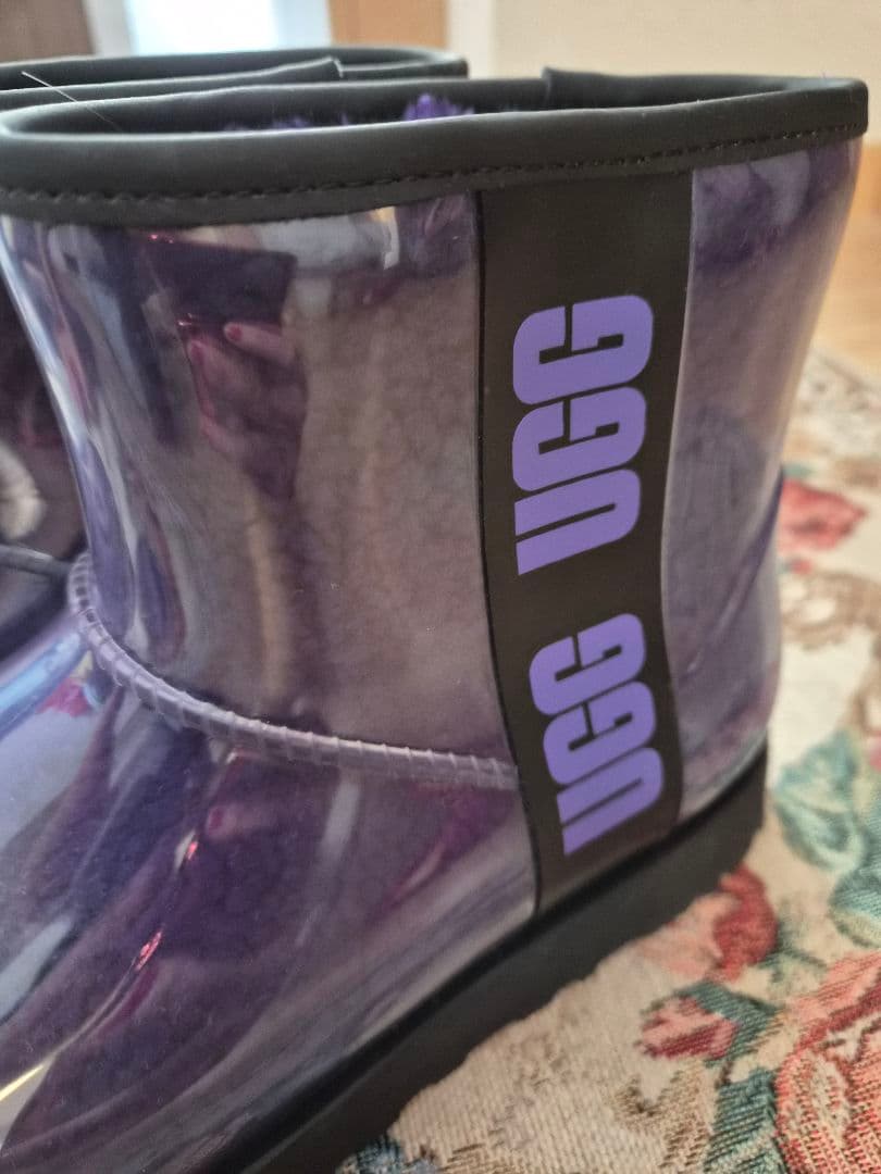 UGG パープル ショートブーツ 防水