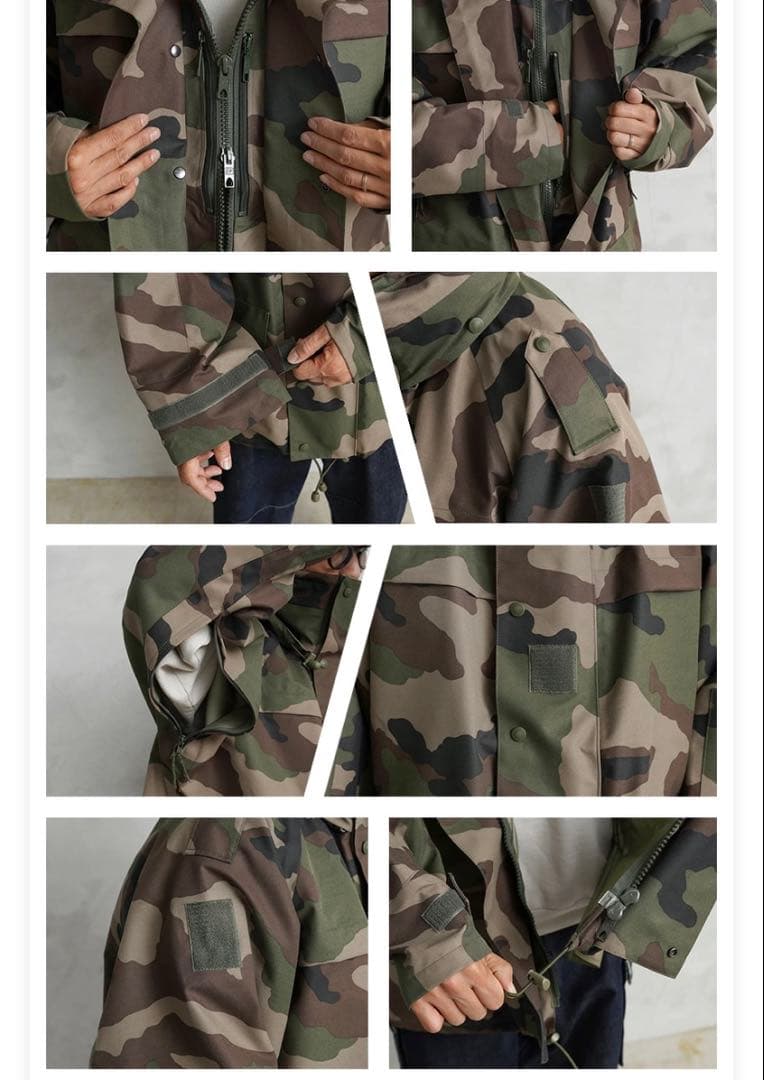 実物 フランス軍 CCE CAMO WATERPROOF 4ポケット