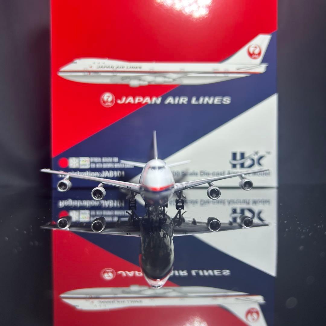 Hxmodel JAL B747-100 JA8101 1/400 スタンド付