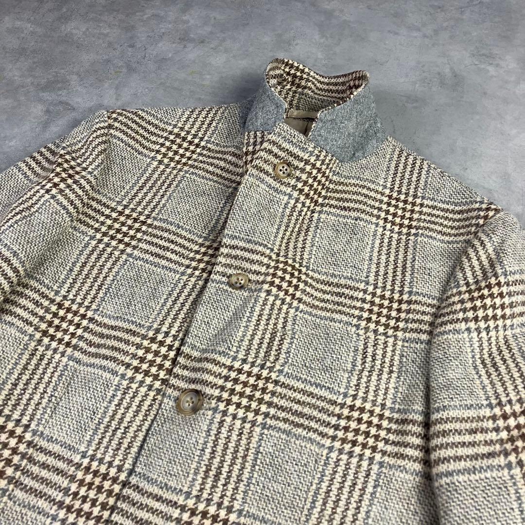 SOUTIENCOL スティアンコル グレンチェックジャケット マラリウス生地