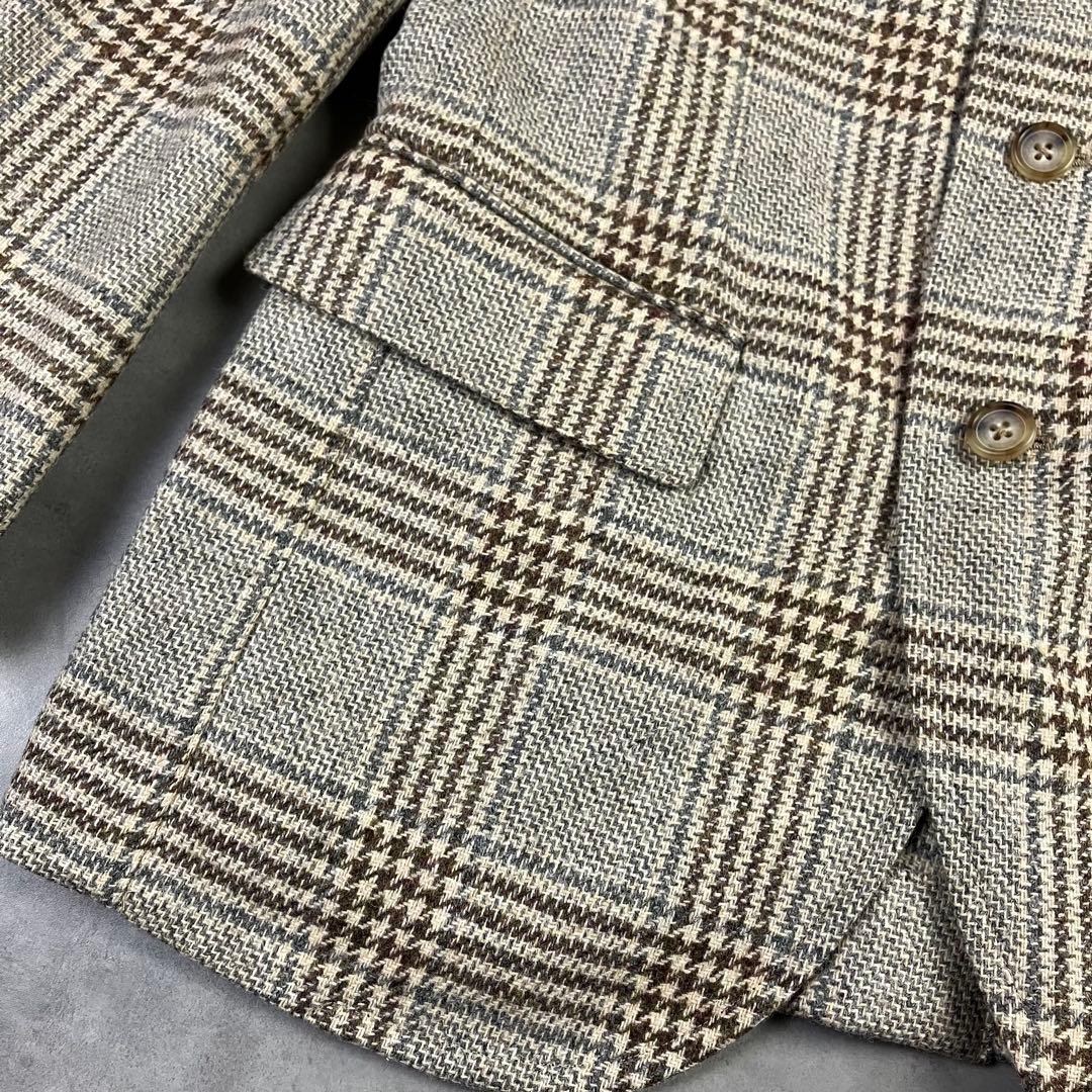 SOUTIENCOL スティアンコル グレンチェックジャケット マラリウス生地