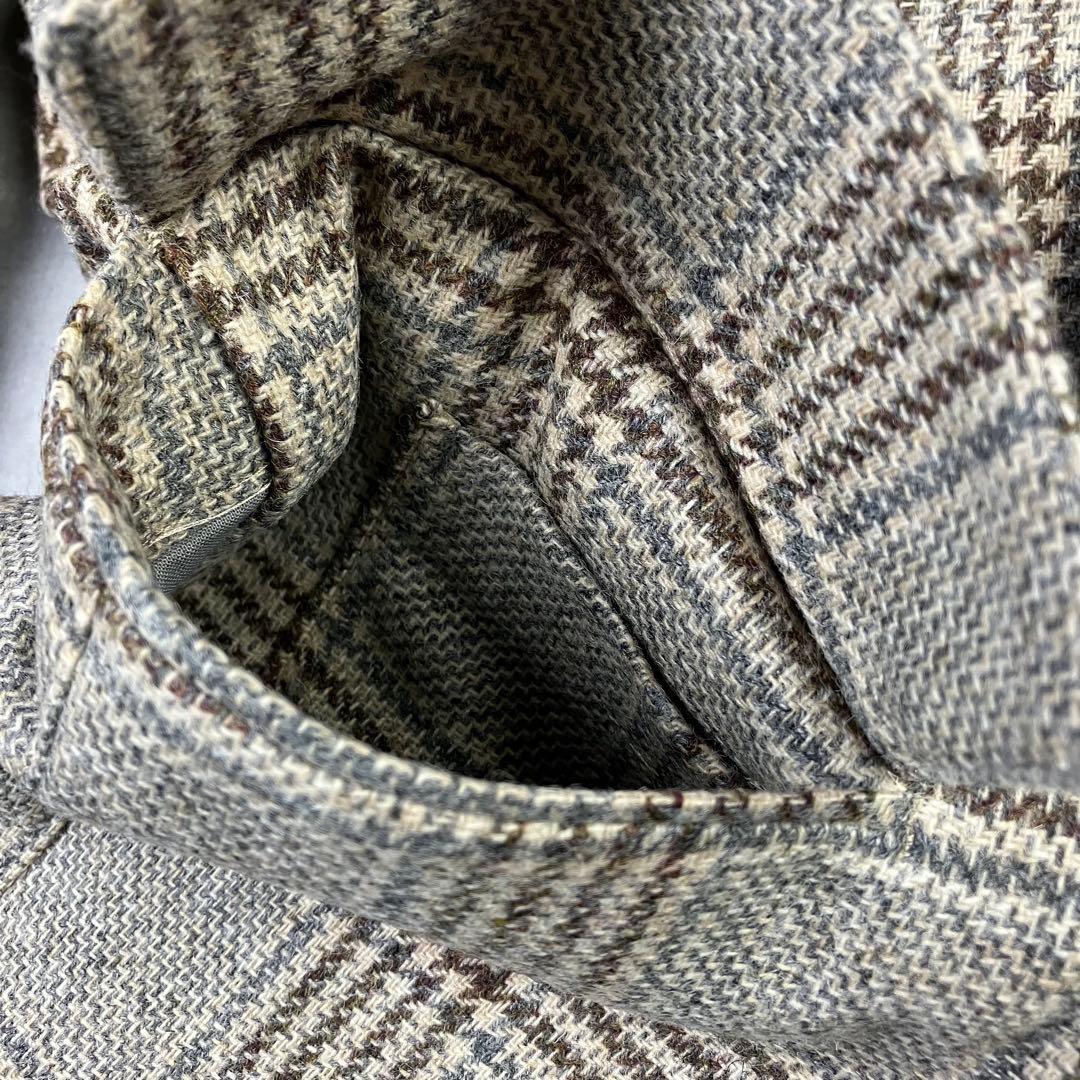 SOUTIENCOL スティアンコル グレンチェックジャケット マラリウス生地