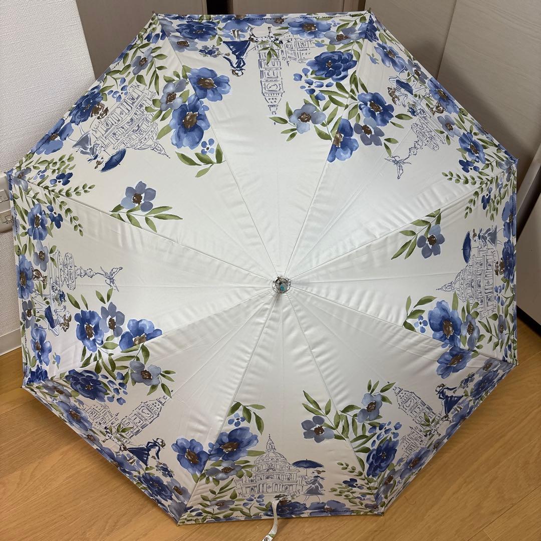 【新品未使用】Aquascutum アクアスキュータム 晴雨兼用 長傘 イラスト