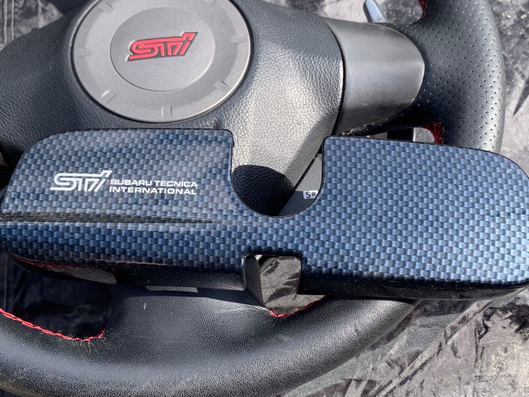 も*※様 STI ステアリング本体 シートベルトカバー　ミラーカバー