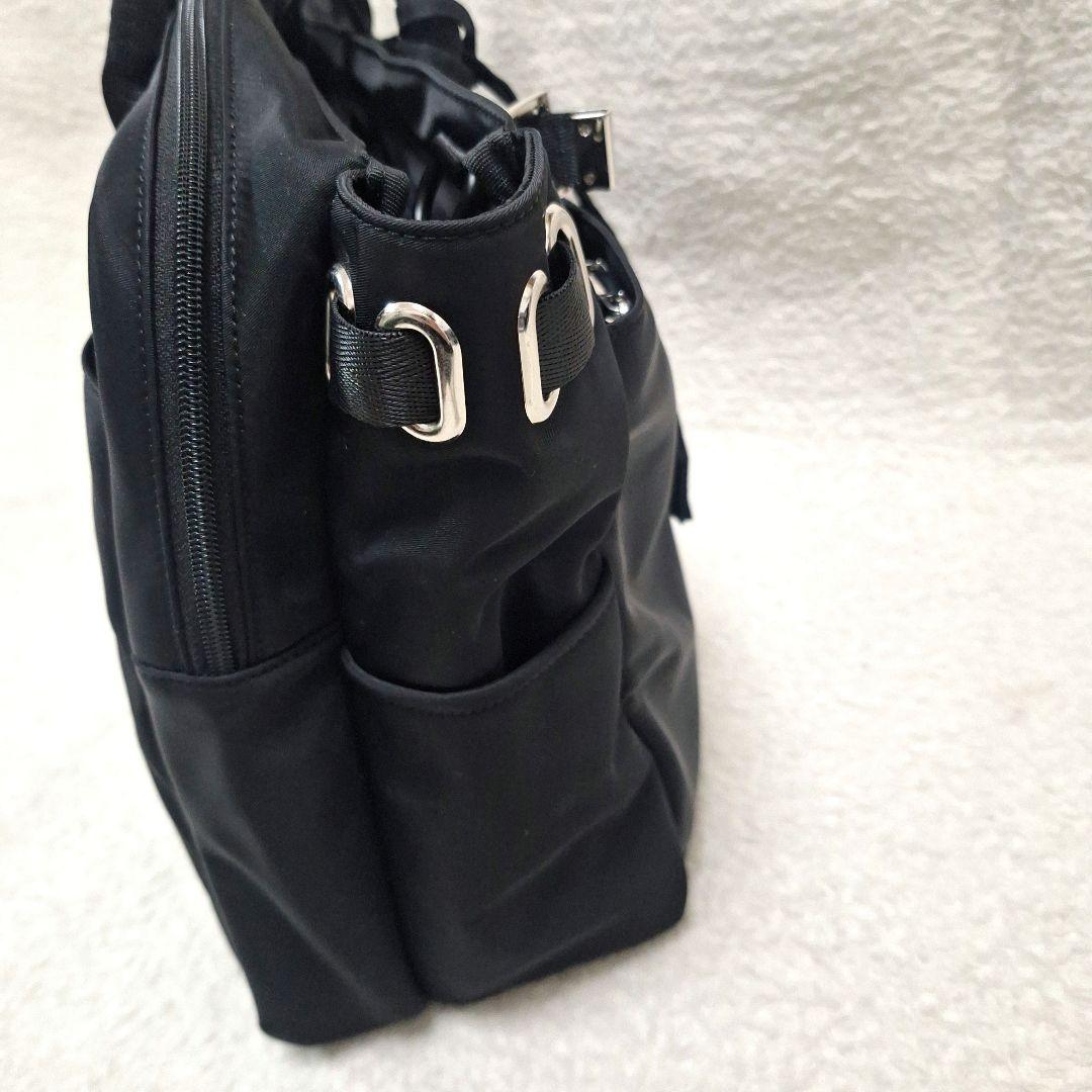 【美品】セレーンエーテル　ビジネスバッグ　3way ブラック✕シルバー金具　パリ
