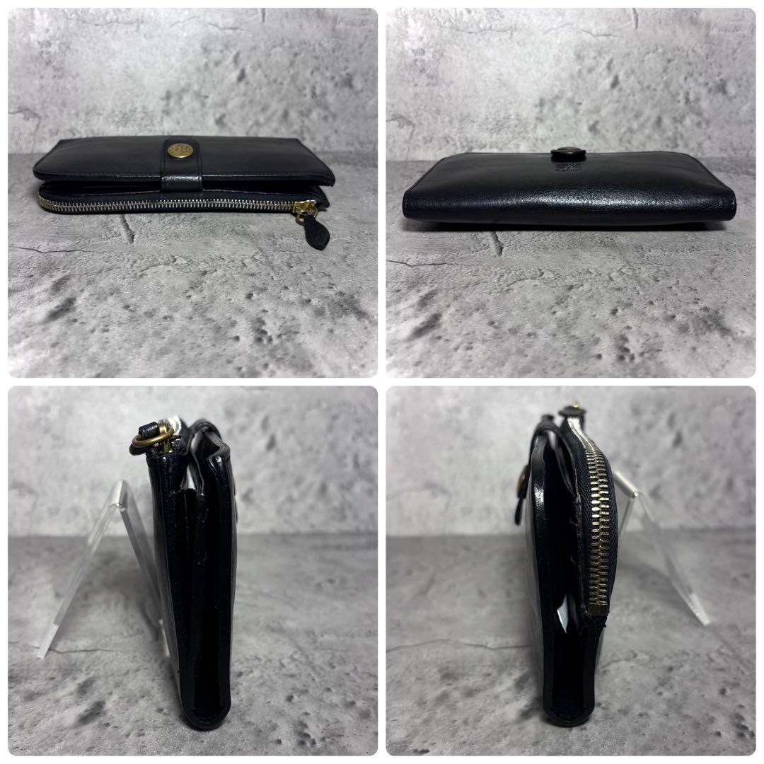 【Reee！】イルビゾンテ ロングウォレット 長財布 ブラック 黒