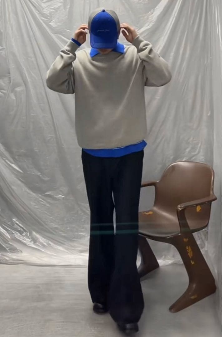 パンツ NEONSIGN Anatomic straight slacks \"BLACK