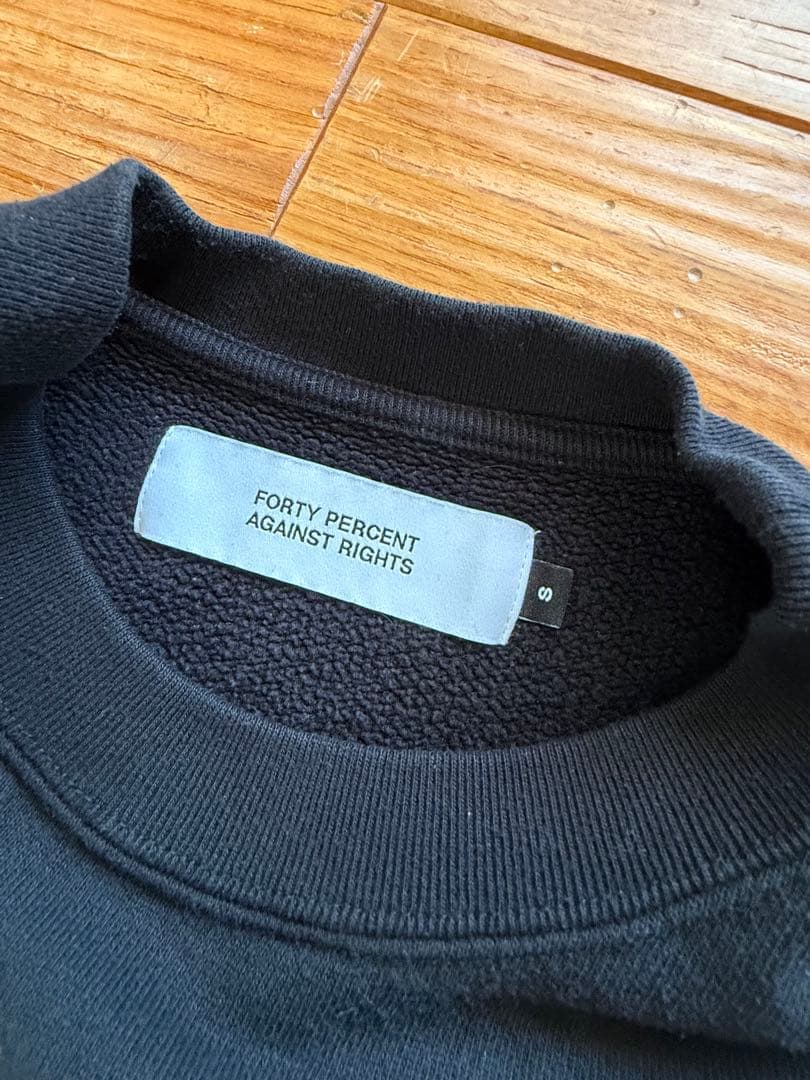 【FORTY PERCENT AGAINST RIGHTS 】長袖 トレーナー