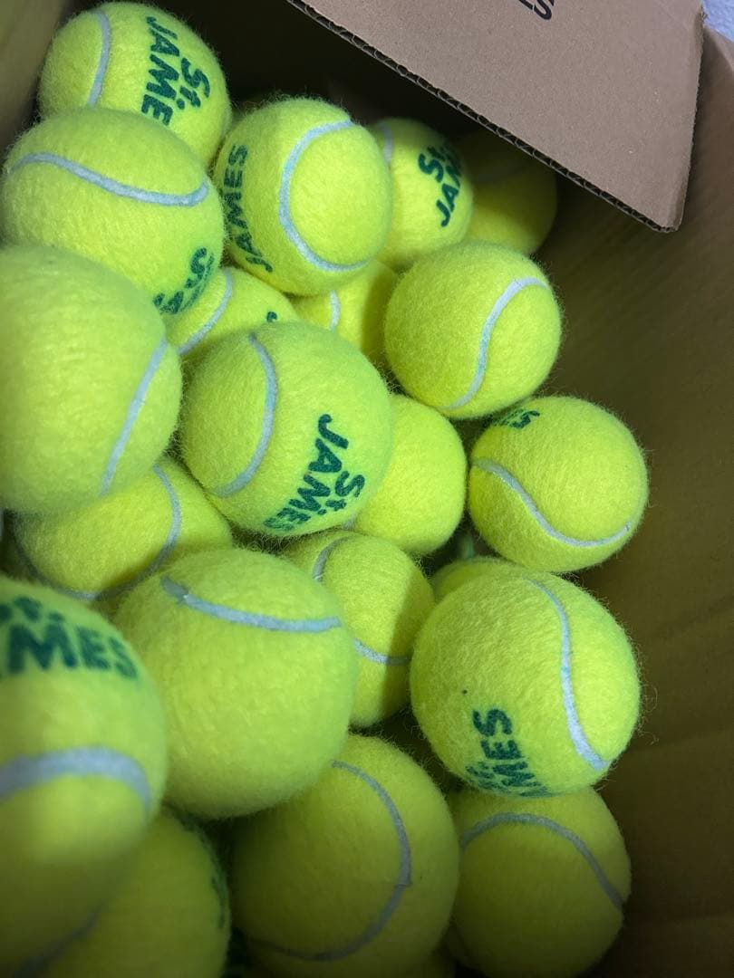 1試合だけ使用したダンロップフォートテニスボール150球セントジェームス50球