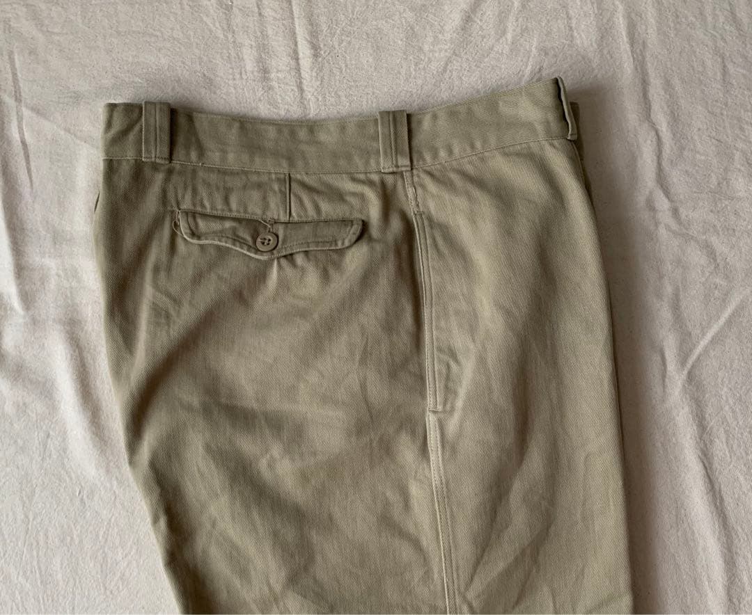 フランス軍m-52チノパンツ　ワンタック　軍パン　25サイズ