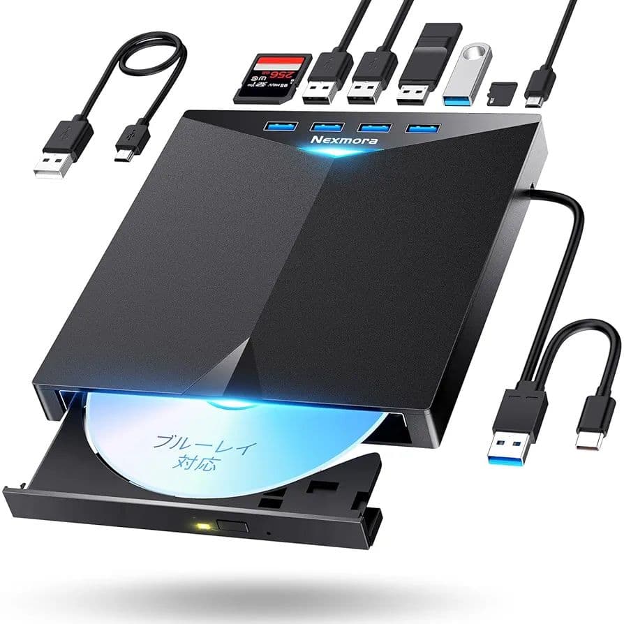 ブルーレイドライブ 外付け ブルーレイプレーヤー USB3.0＆Type-C