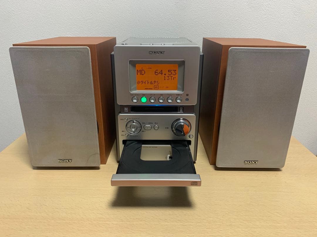 SONY MD搭載オールインワンコンポ CMT-M35WM リモコン付き