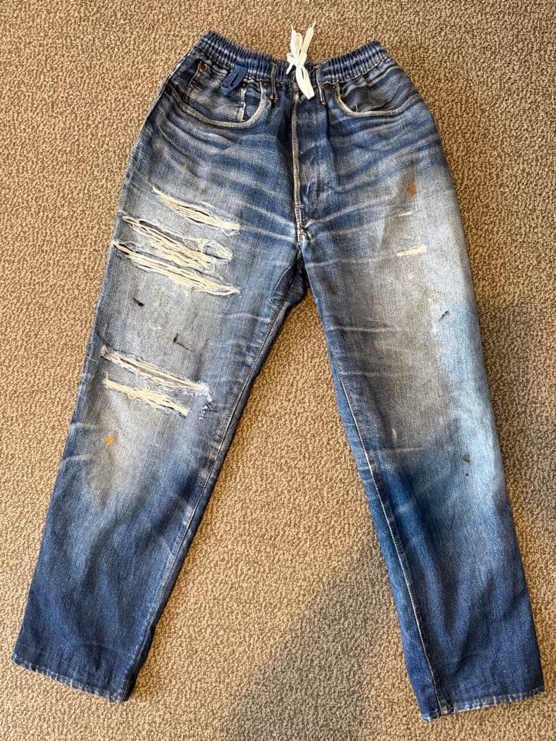 us 三軒茶屋　イージーパンツ　Fake Vintage Denim