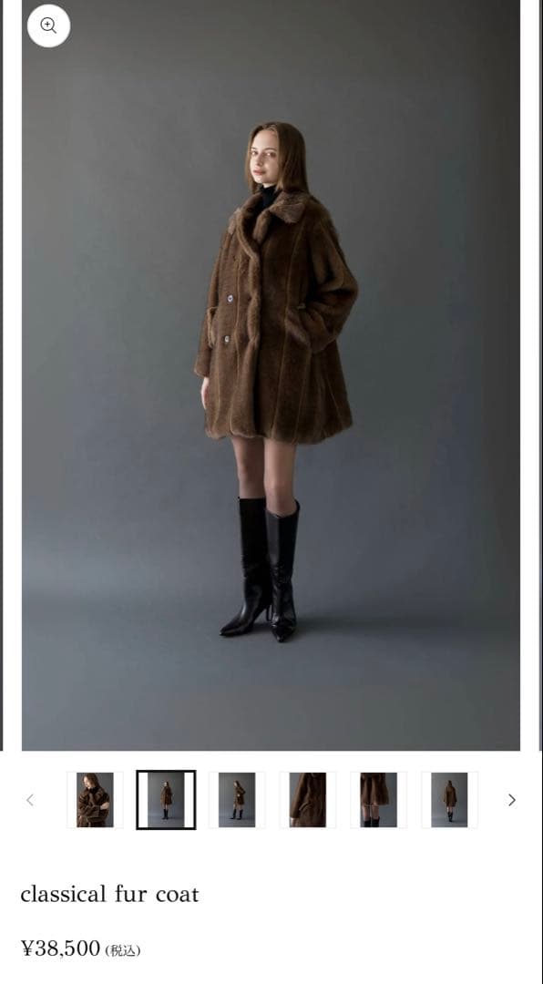 ✳︎新品タグ付き✳︎Acka classical fur coat ファーコート