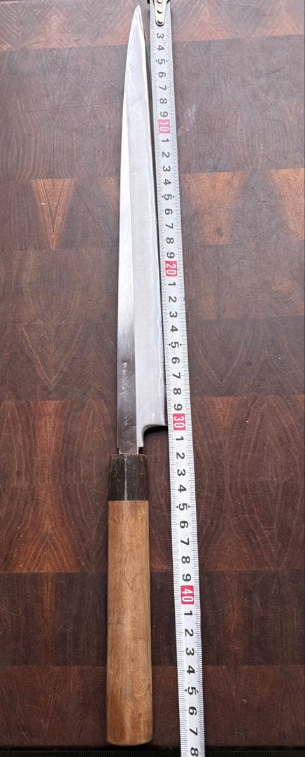 正本　築地　霞　柳刃　300mm 尺　包丁　白鋼　和包丁　研ぎ済　刺身