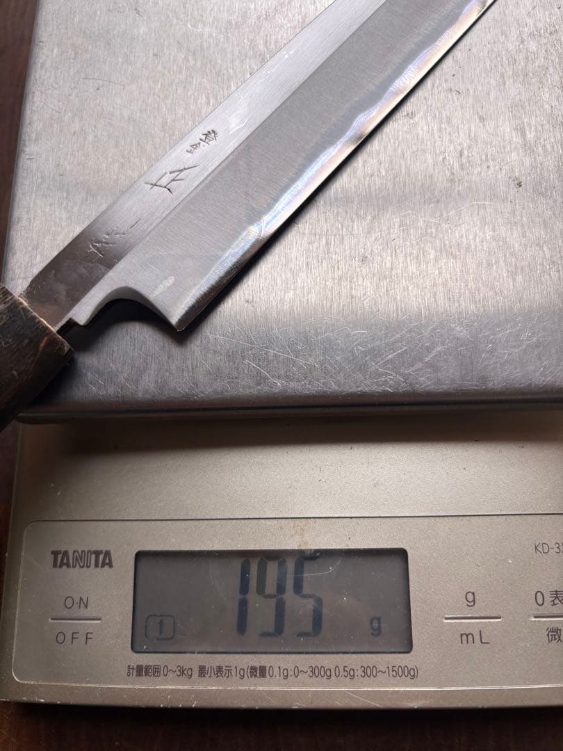 正本　築地　霞　柳刃　300mm 尺　包丁　白鋼　和包丁　研ぎ済　刺身