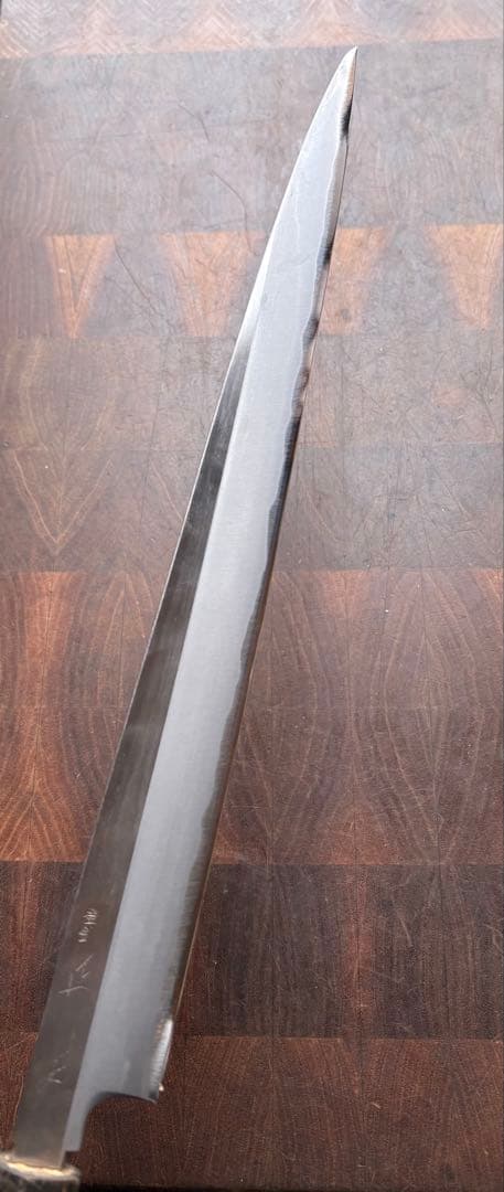 正本　築地　霞　柳刃　300mm 尺　包丁　白鋼　和包丁　研ぎ済　刺身