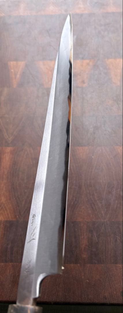 正本　築地　霞　柳刃　300mm 尺　包丁　白鋼　和包丁　研ぎ済　刺身