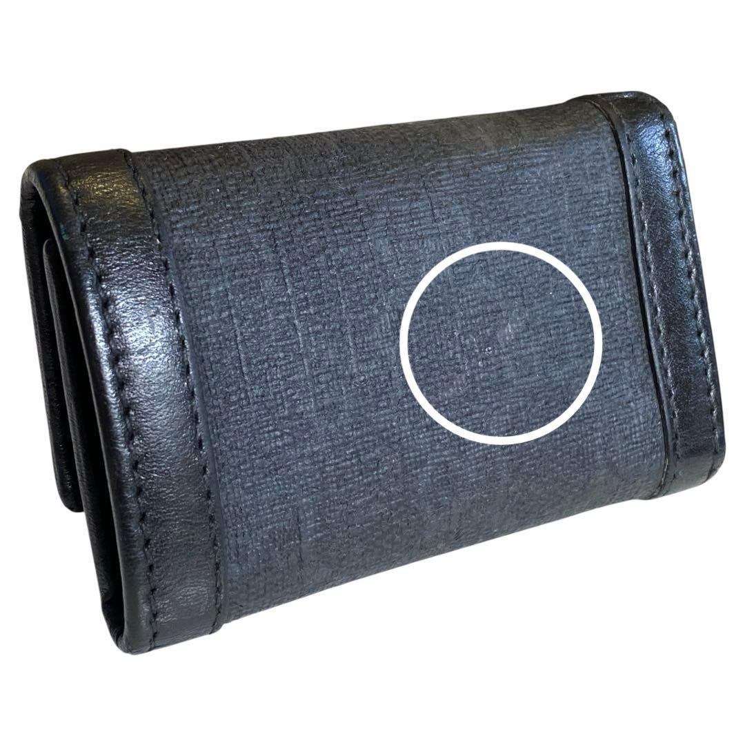 GUCCI キーケース　黒　レザー　キャンパス　美品　レディース　メンズ　グッチ