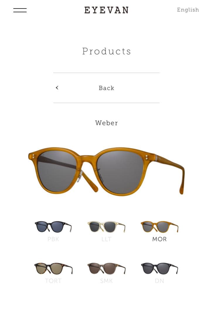 eyevanアイヴァンWEBER偏光レンズ　サングラスeyevan7285