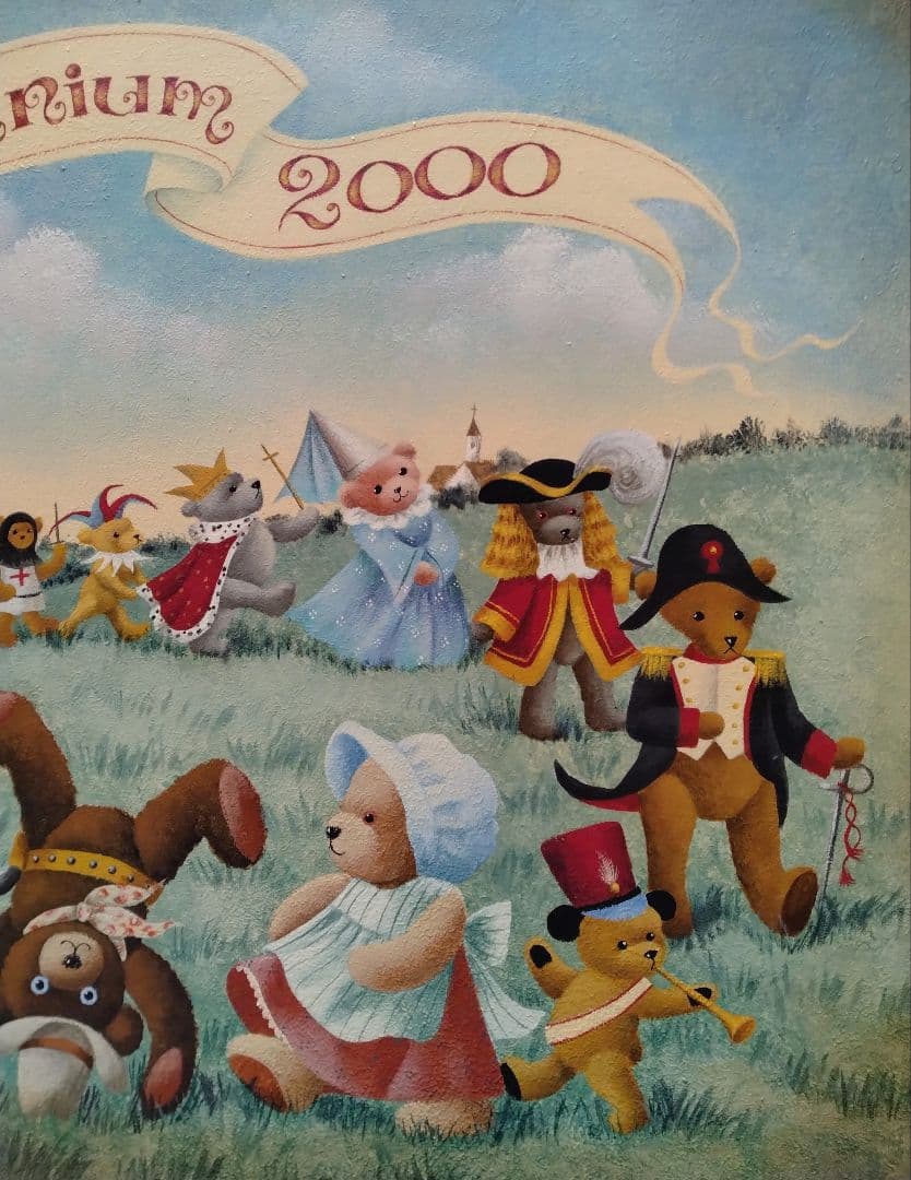 トールペイント特大作品　ベアの行進ミレニアム