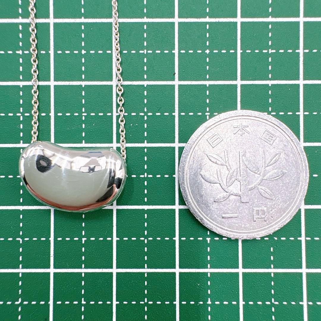 極美品 オールドティファニー ビーン ラージ ネックレス シルバー925