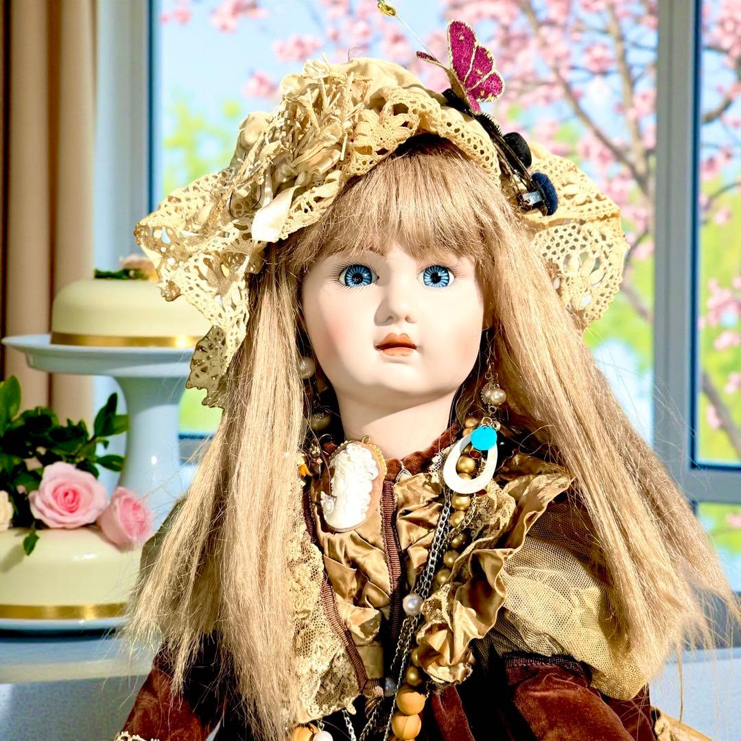 ビスクドール ジュモー フランス プリンセスドレス シェルカメオ エリザベスコイ