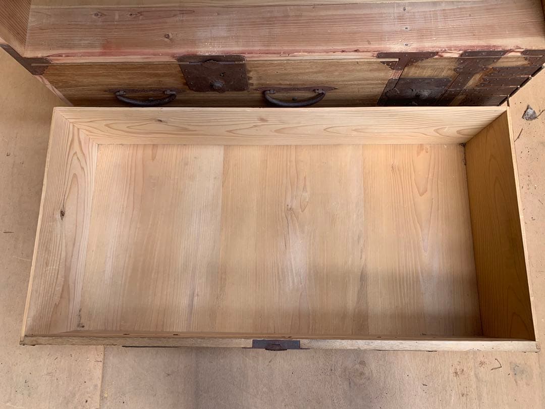 古い木味　二本松箪笥　引き出し2杯子引き出し2杯チェスト　古家具