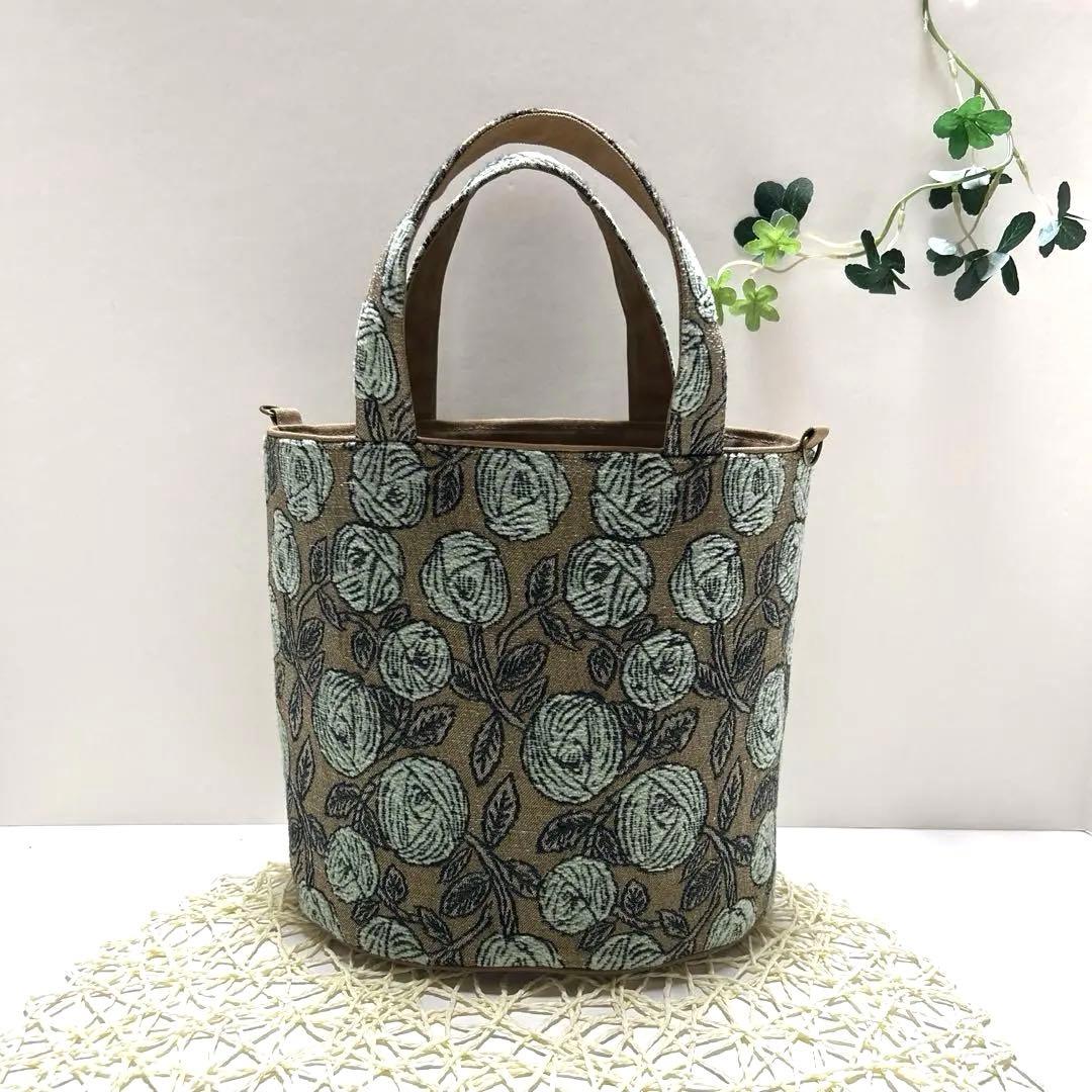 ミナペルホネンオパール底トートバッグ　ハンドメイド