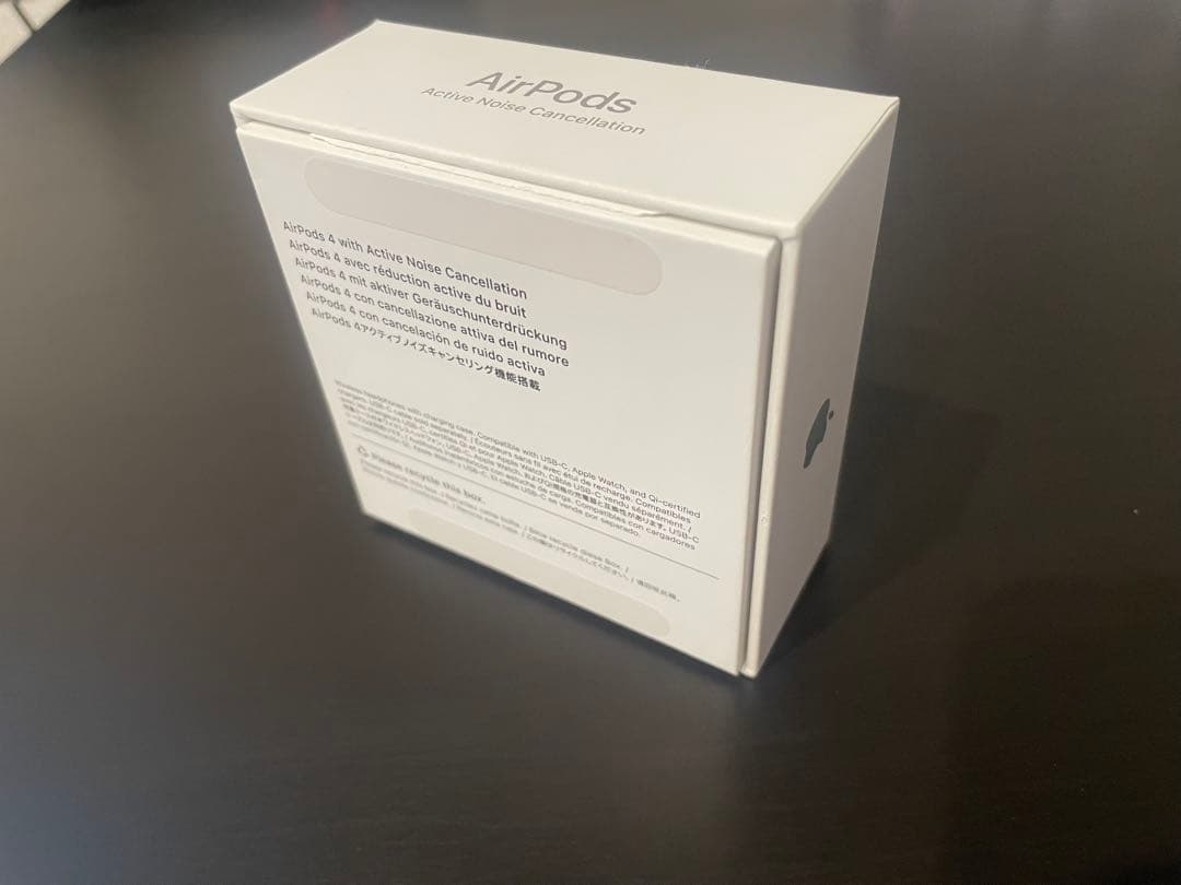 Apple AirPods4アクティブノイズキャンセリング本体 充電ケース付き