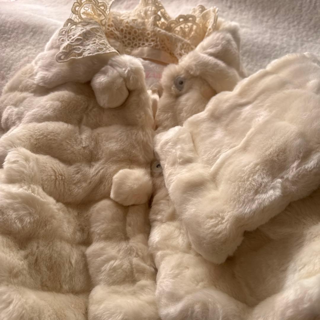 リズリサ フェイク ファー コートLIZ LISA レース ショート タグ付き