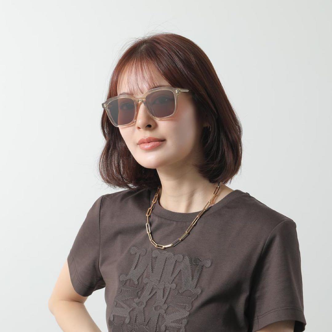 SAINT LAURENT サンローラン　クリアフレーム スクエアサングラス