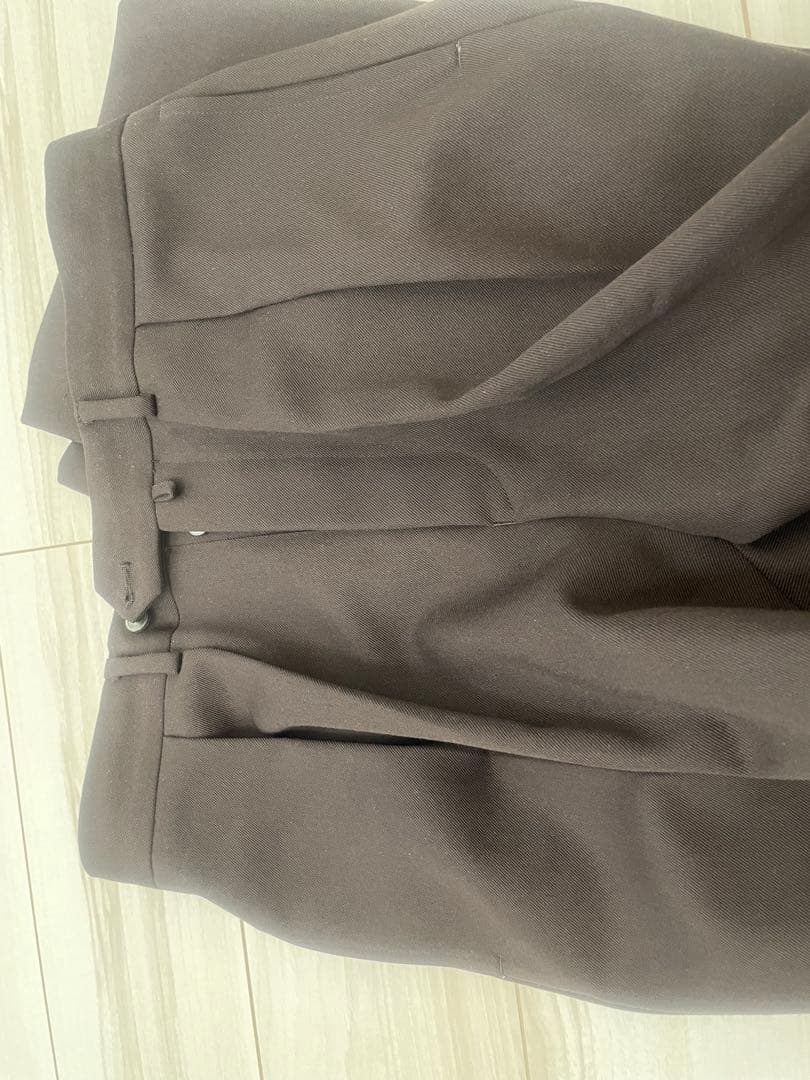 NEAT ブラウン 100%ウール スラックス 46