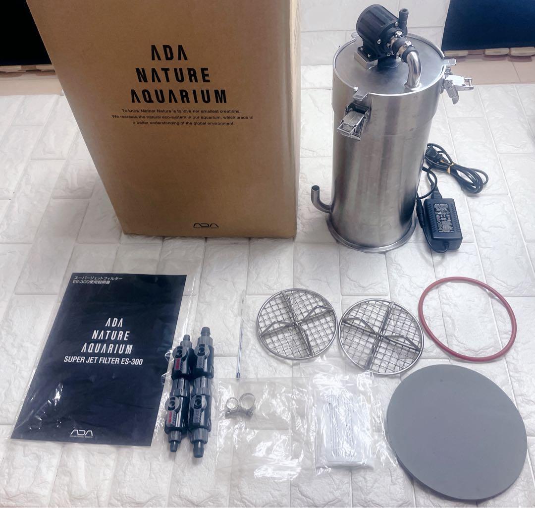 値引き中ADAスーパージェットフィルター ES-300、水温計 ダブルタップ付