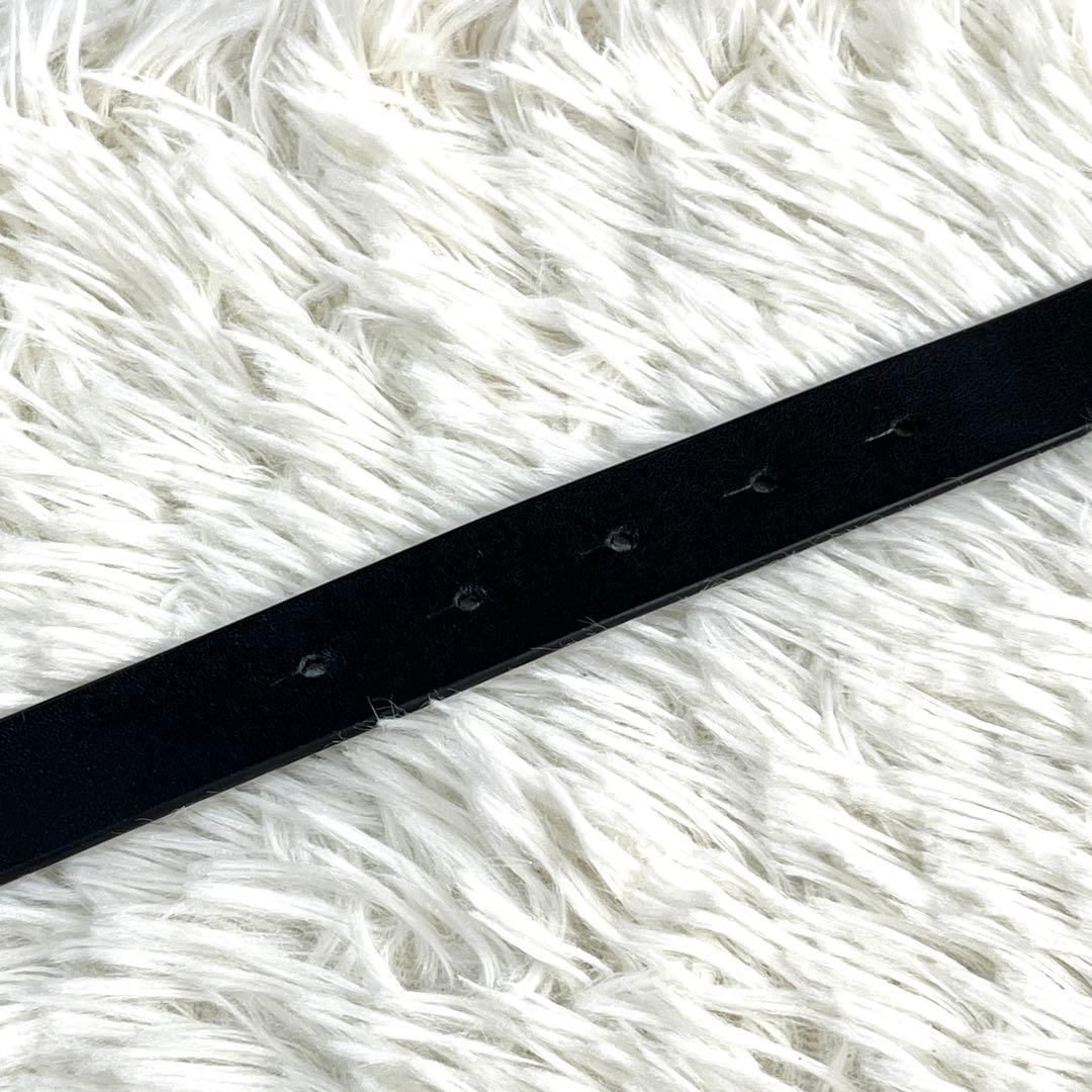 希少✨DIESEL ディーゼル　Dバックル　レザーベルト　ブラック