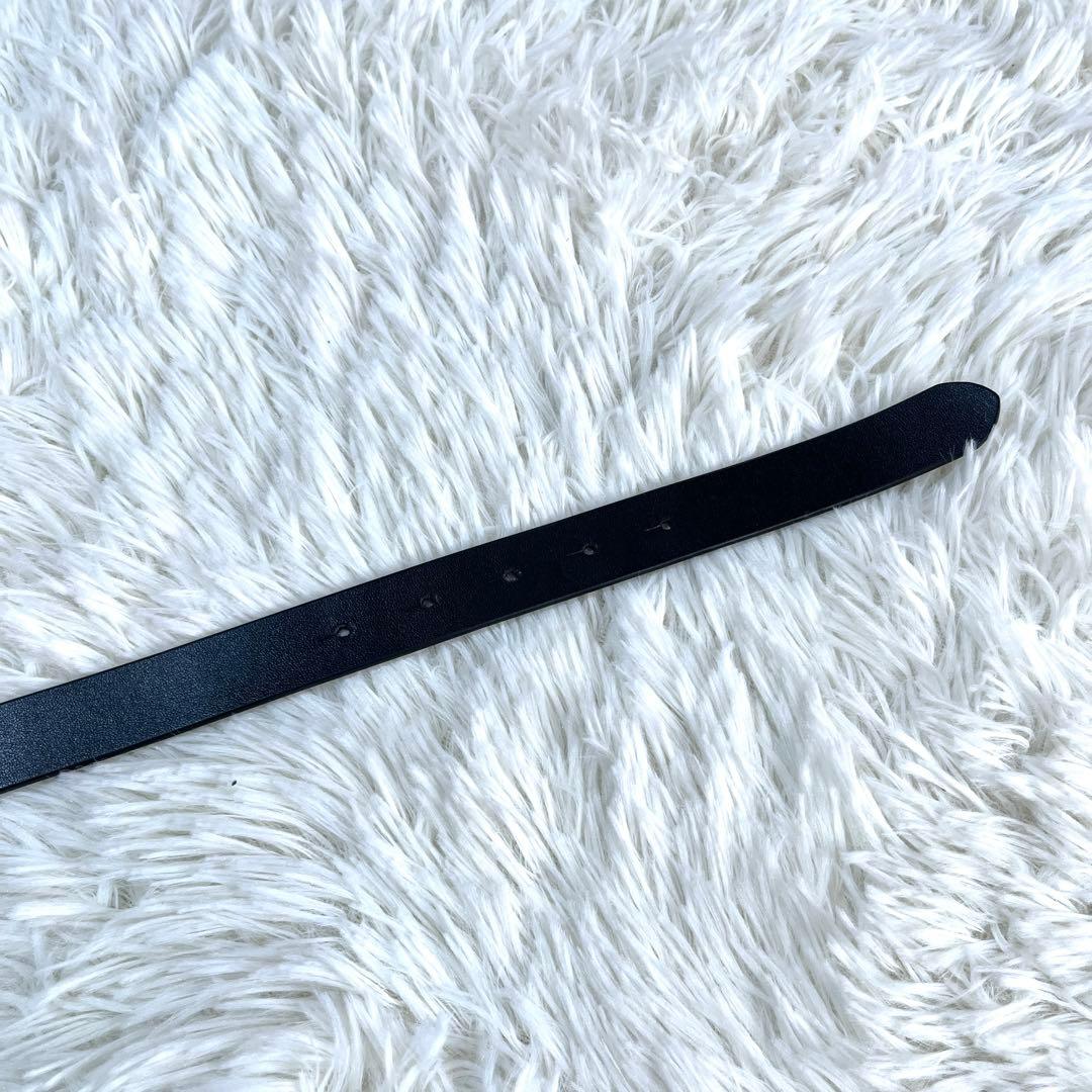 希少✨DIESEL ディーゼル　Dバックル　レザーベルト　ブラック