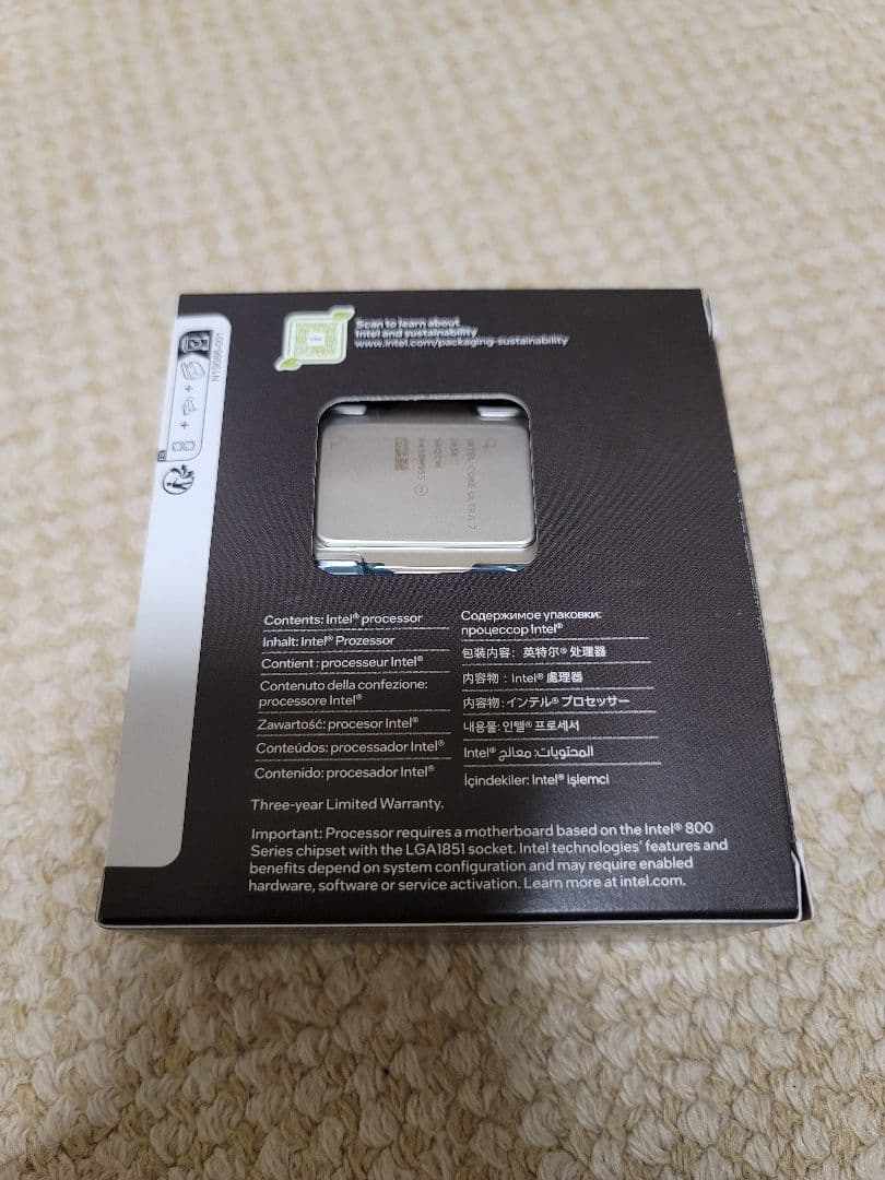 Intel core ultra7 265K 美品