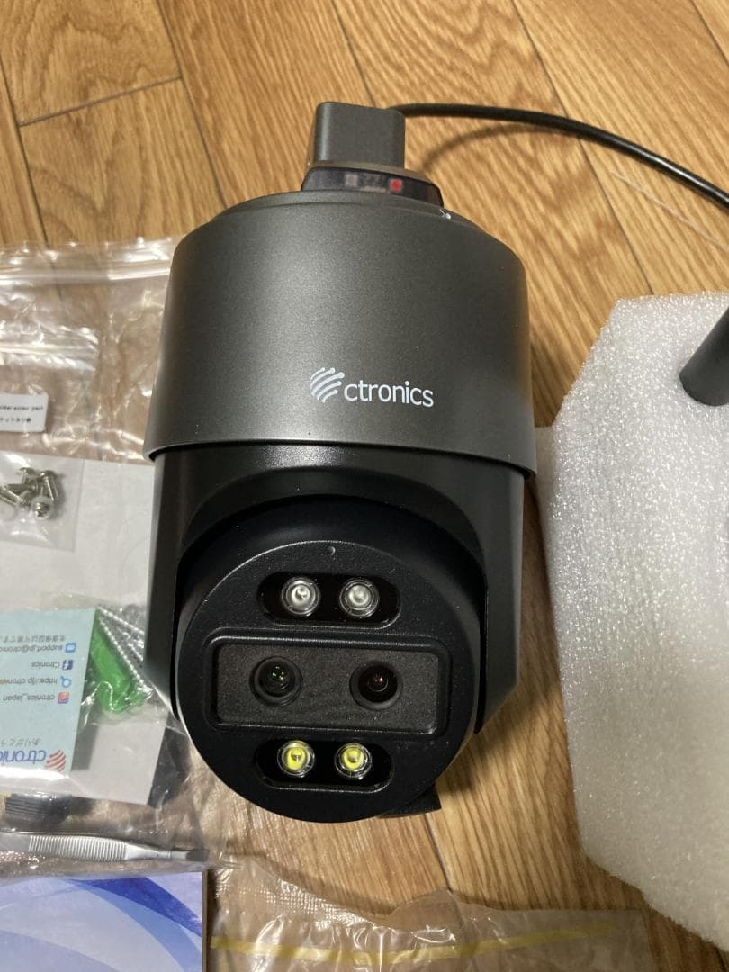 Ctronics 4k 防犯カメラ 屋外 10倍ハイブリッドズーム