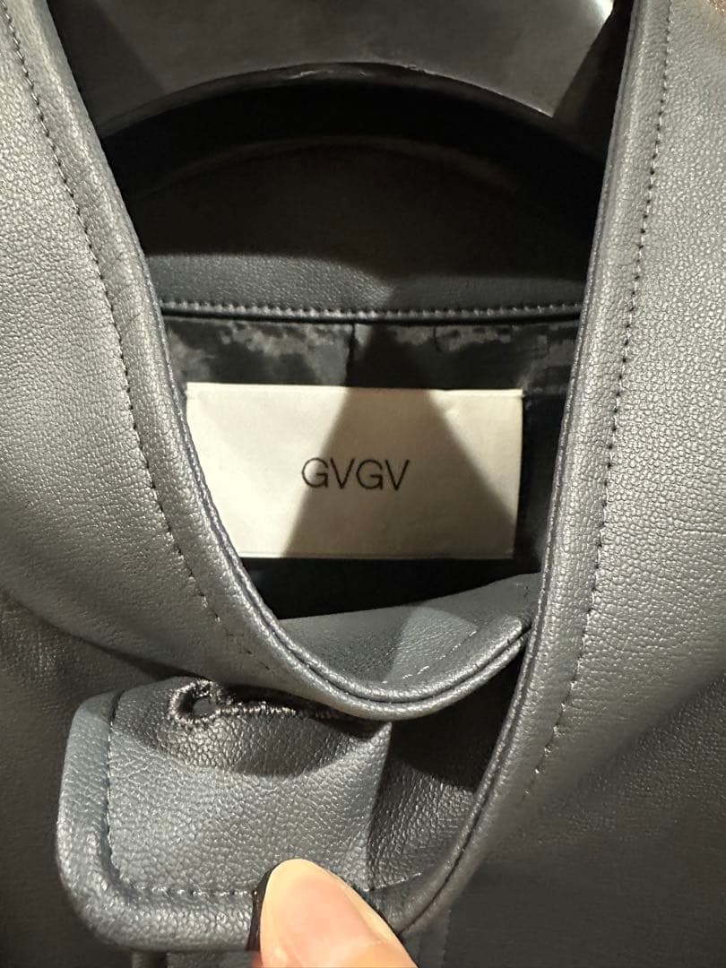 定価9万 GVGV エコレザー モッズコート コート G.V.G.V.