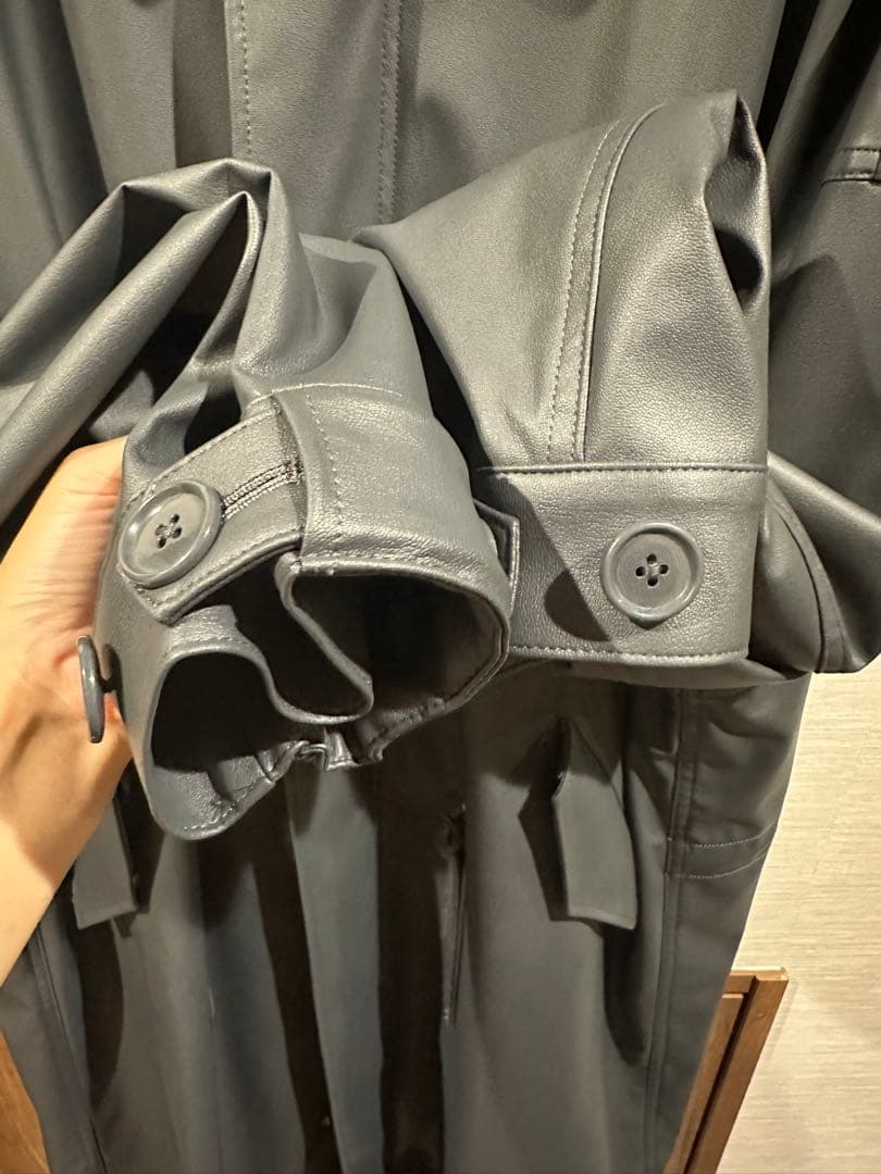 定価9万 GVGV エコレザー モッズコート コート G.V.G.V.