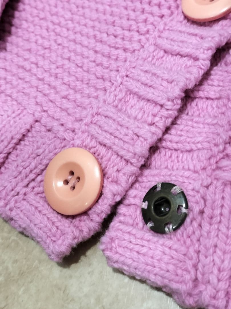 新品　Chloé ピンク ボタンがかわいいボレロカーディガン XS