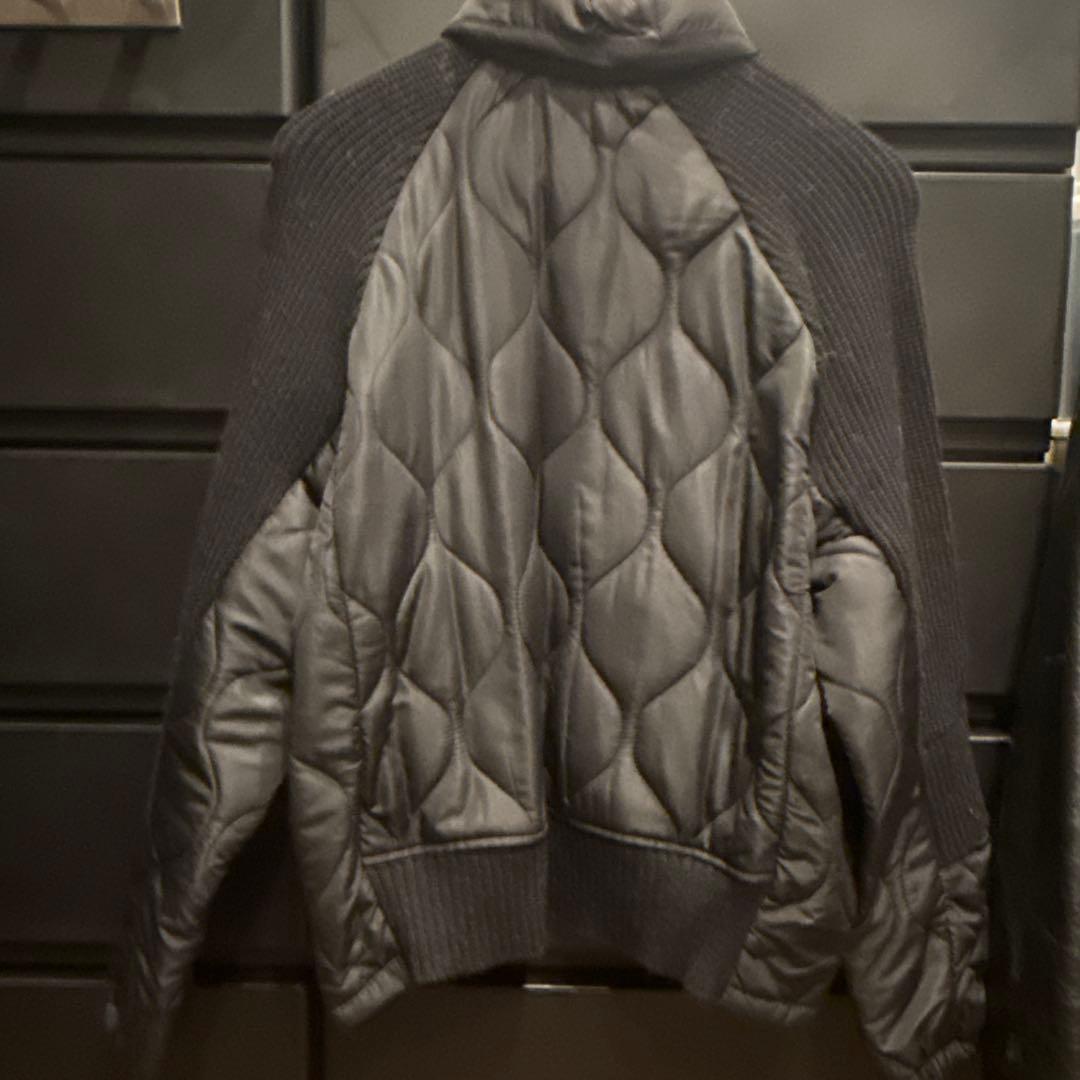 タイムセール　金額戻りますポリーヌブロー　ニットドッキング異素材ブルゾン