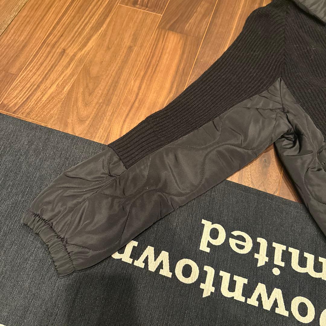 タイムセール　金額戻りますポリーヌブロー　ニットドッキング異素材ブルゾン