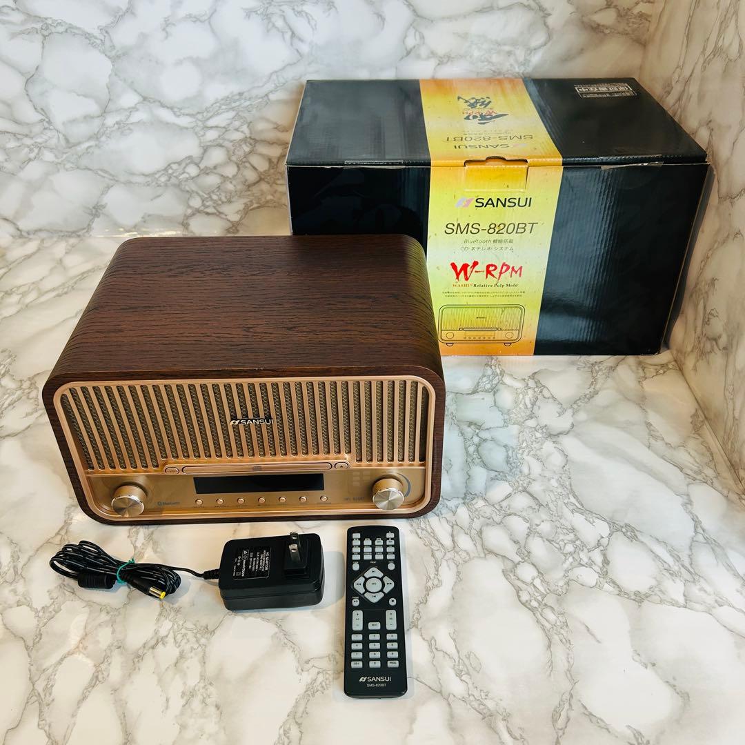 SANSUI SMS-820BT CDステレオシステム Bluetooth搭載