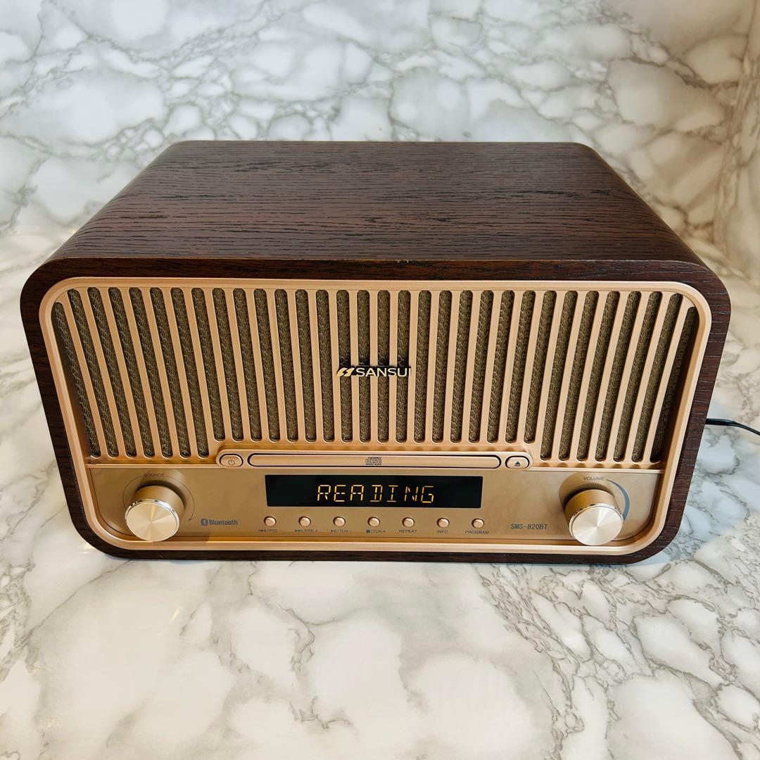 SANSUI SMS-820BT CDステレオシステム Bluetooth搭載