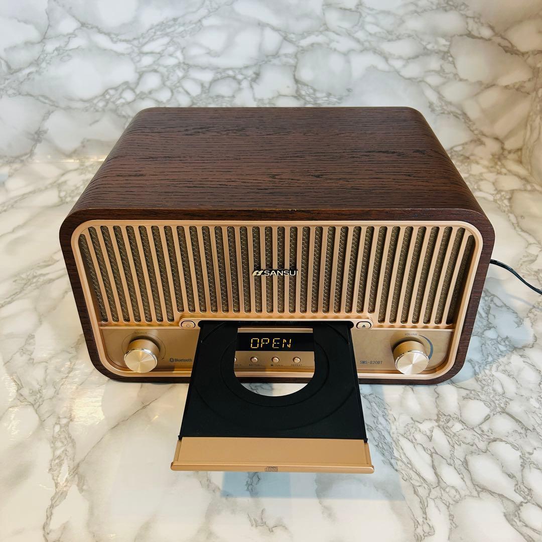 SANSUI SMS-820BT CDステレオシステム Bluetooth搭載