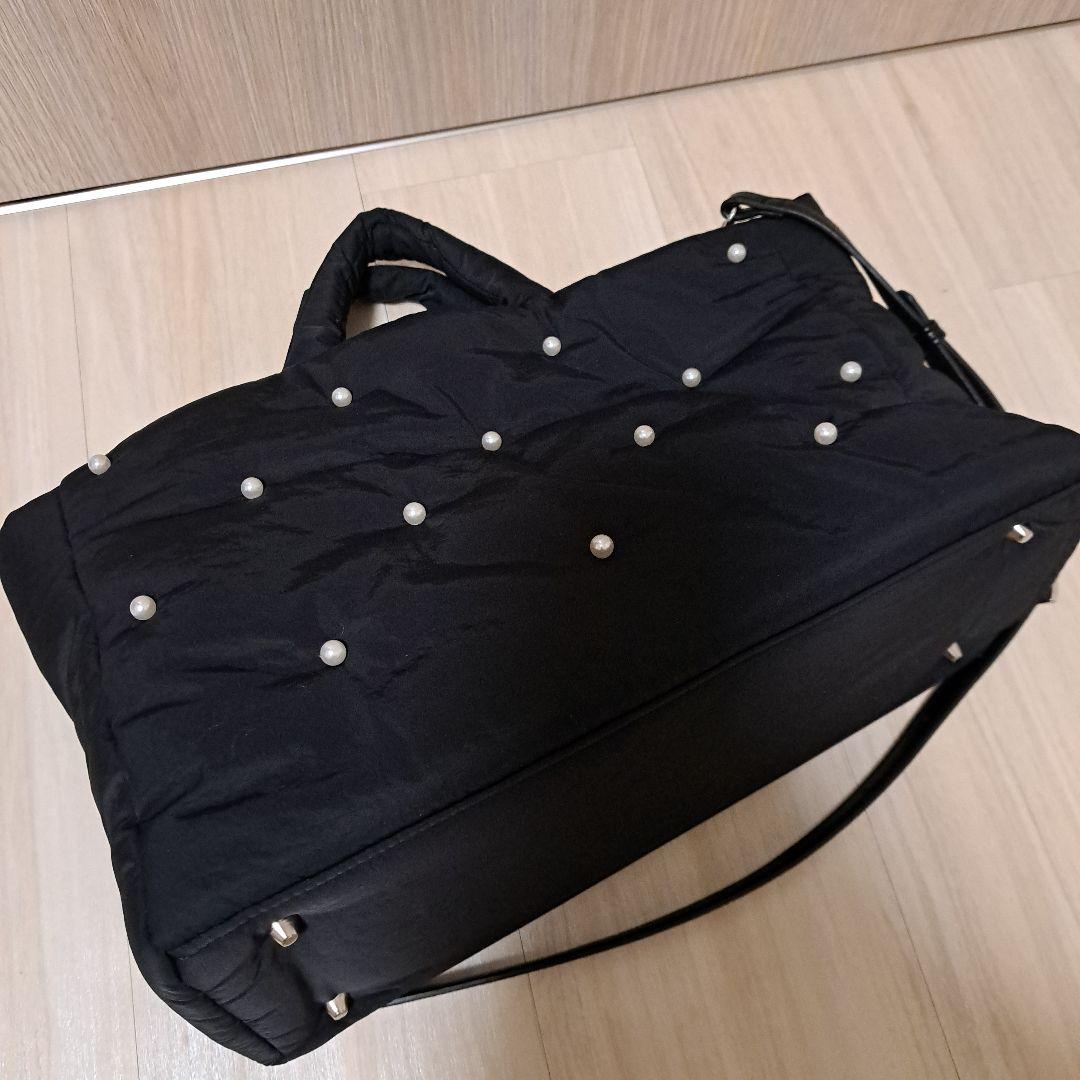 【evol shihoコラボ】パールバッグ　ブラック