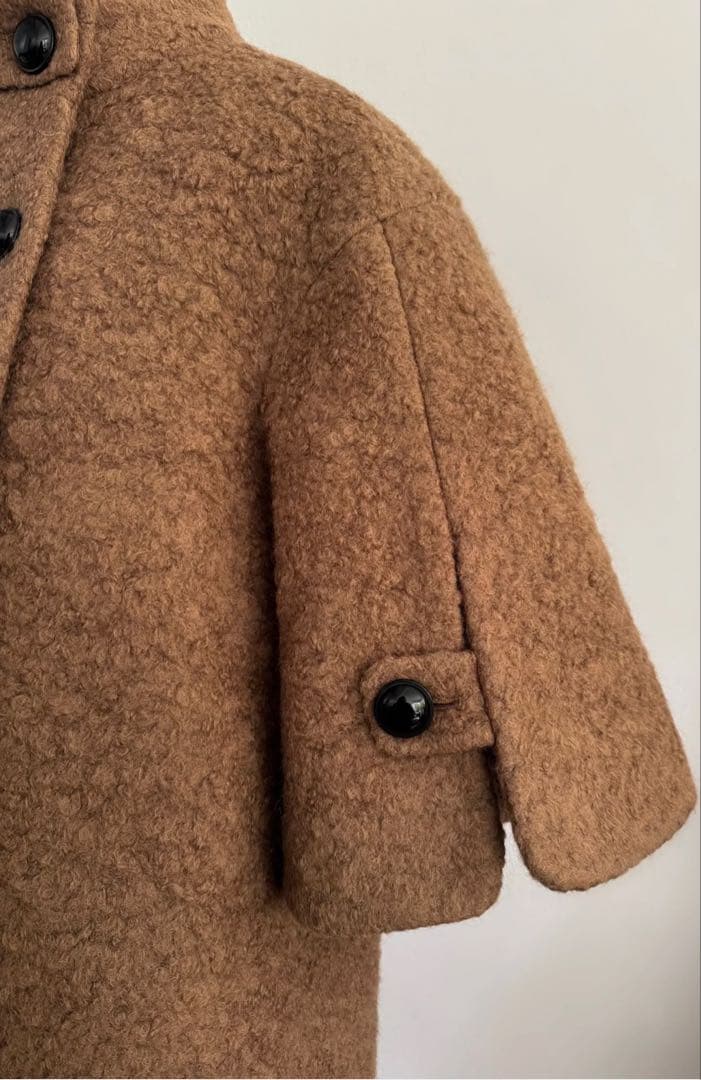 美品　シェリエ　クラシカルコート　キャメル